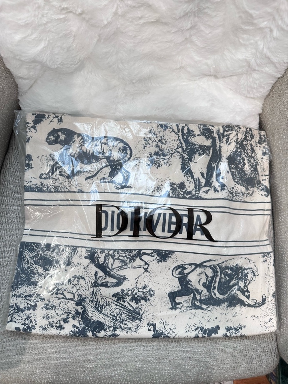 New Christian Dior GWP Dioriviera Straw Tote Bag - Picture 6 of 6